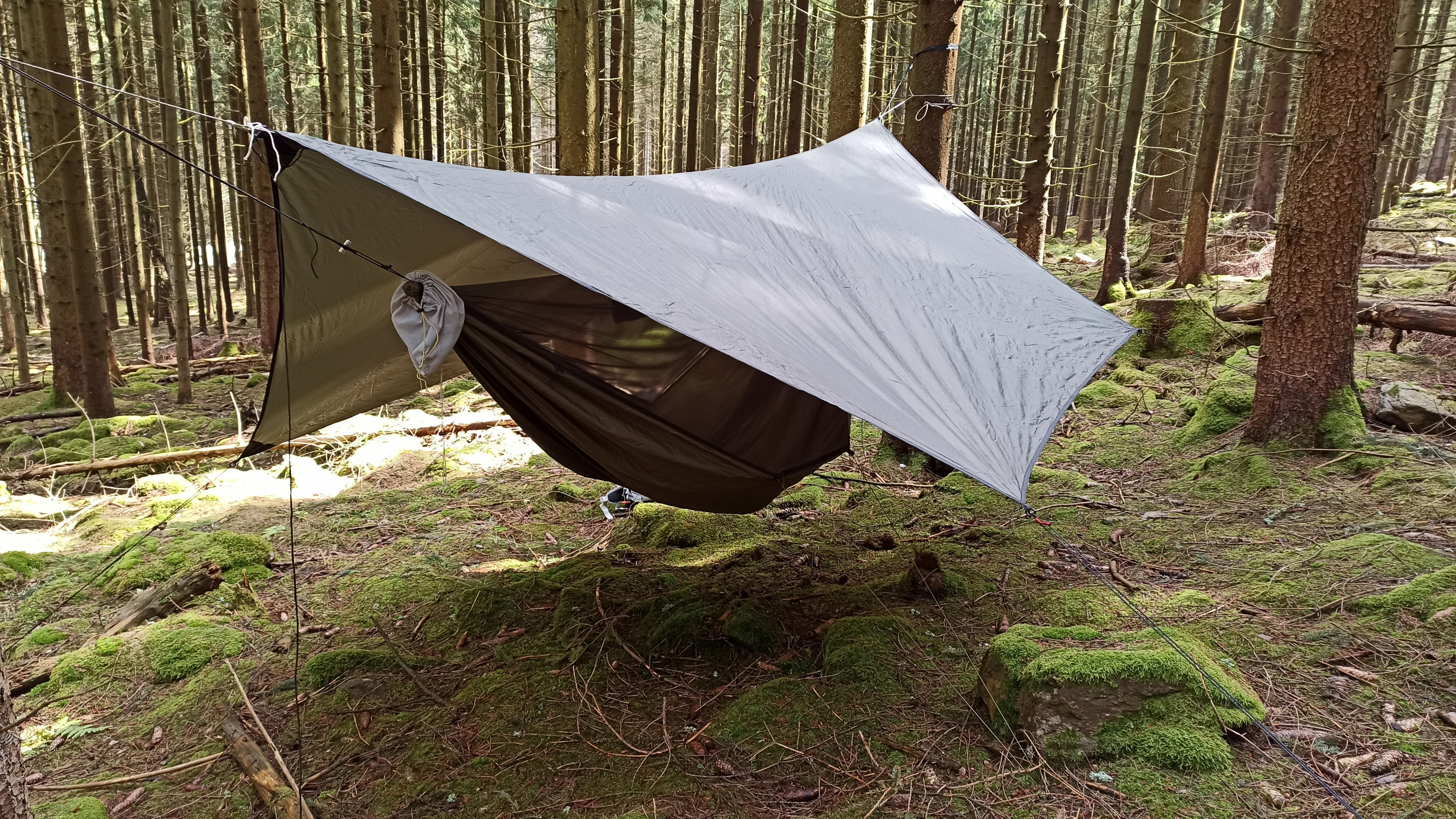 DIY Projekt "TheDrummer" 12ft HM + Hennessy Hex Rainfly