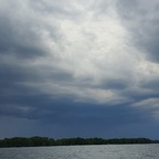 Über der Insel braut sich was zusammen, jetzt aber schnell!
